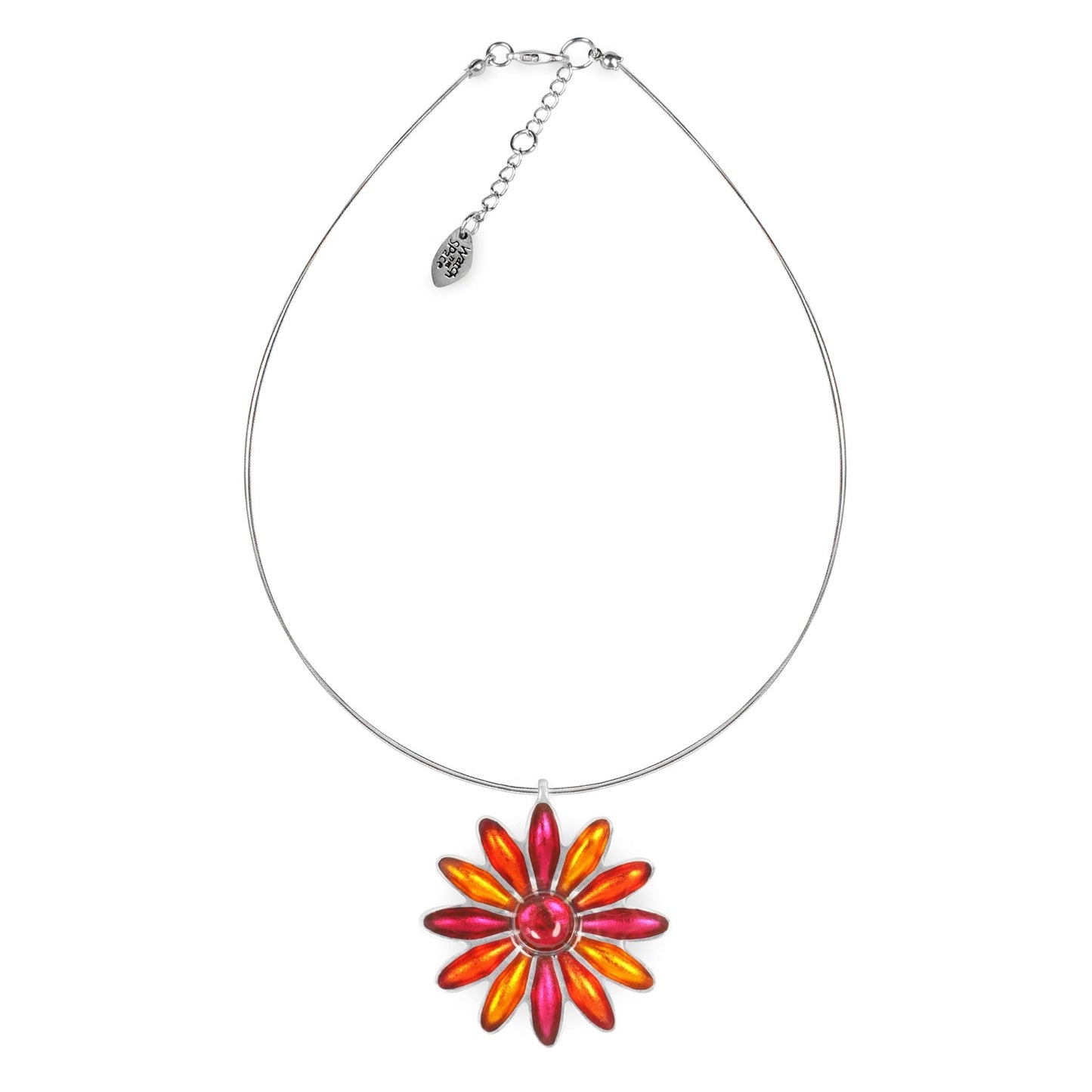 St Tropez Daisy Shiny Pendant | The Jewellery Stop
