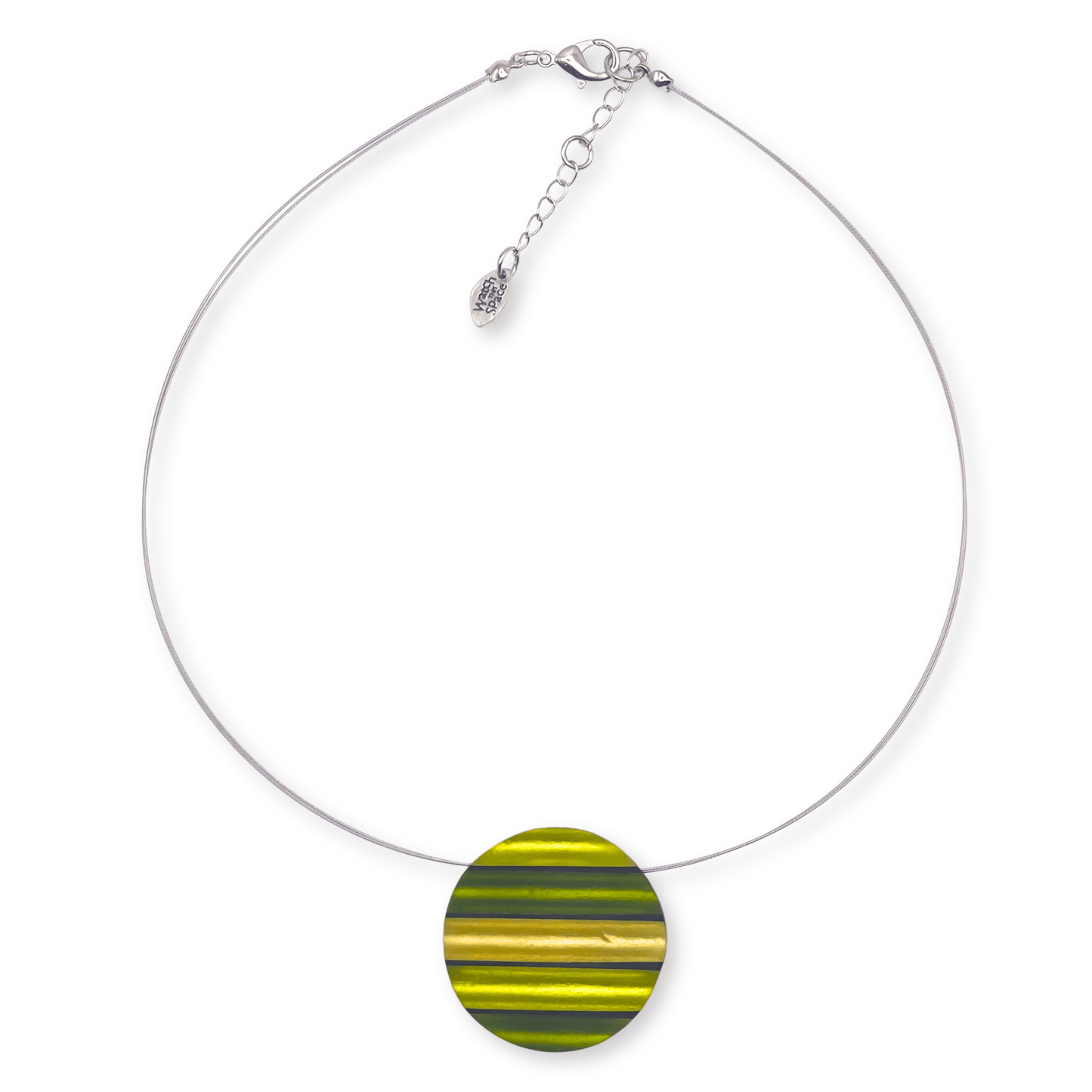 Citrus Geometric Circles Matte Pendant