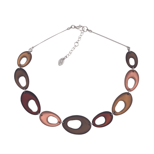 Nougat Hollow Nuggets Matte Necklace | The Jewellery Stop