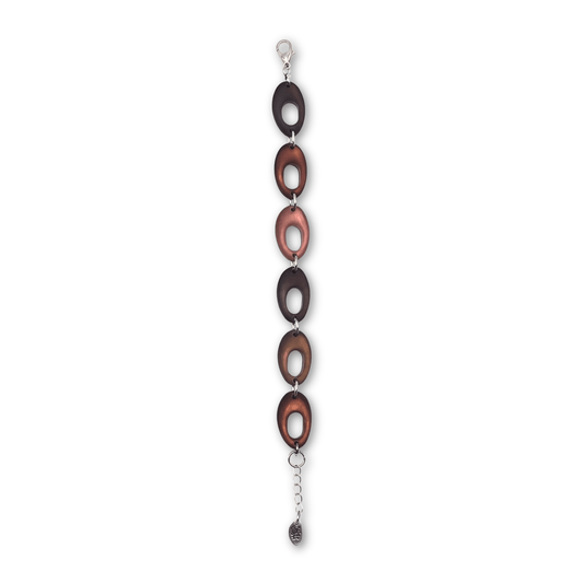 Nougat Hollow Nuggets Matte Bracelet | The Jewellery Stop