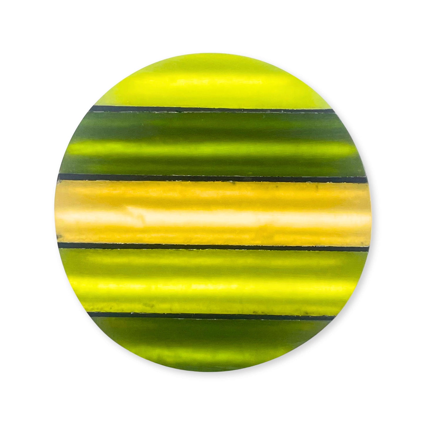 Citrus Geometric Circles Matte Brooch