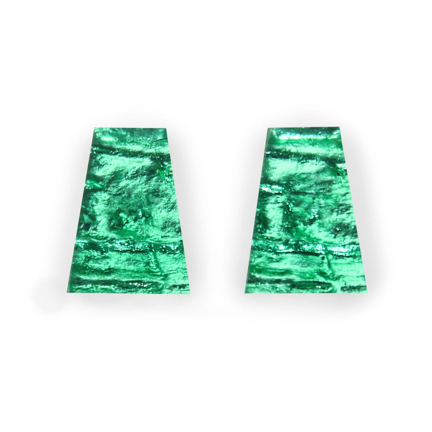 Verdigris Aztec Shiny Large Stud Earrings | The Jewellery Stop