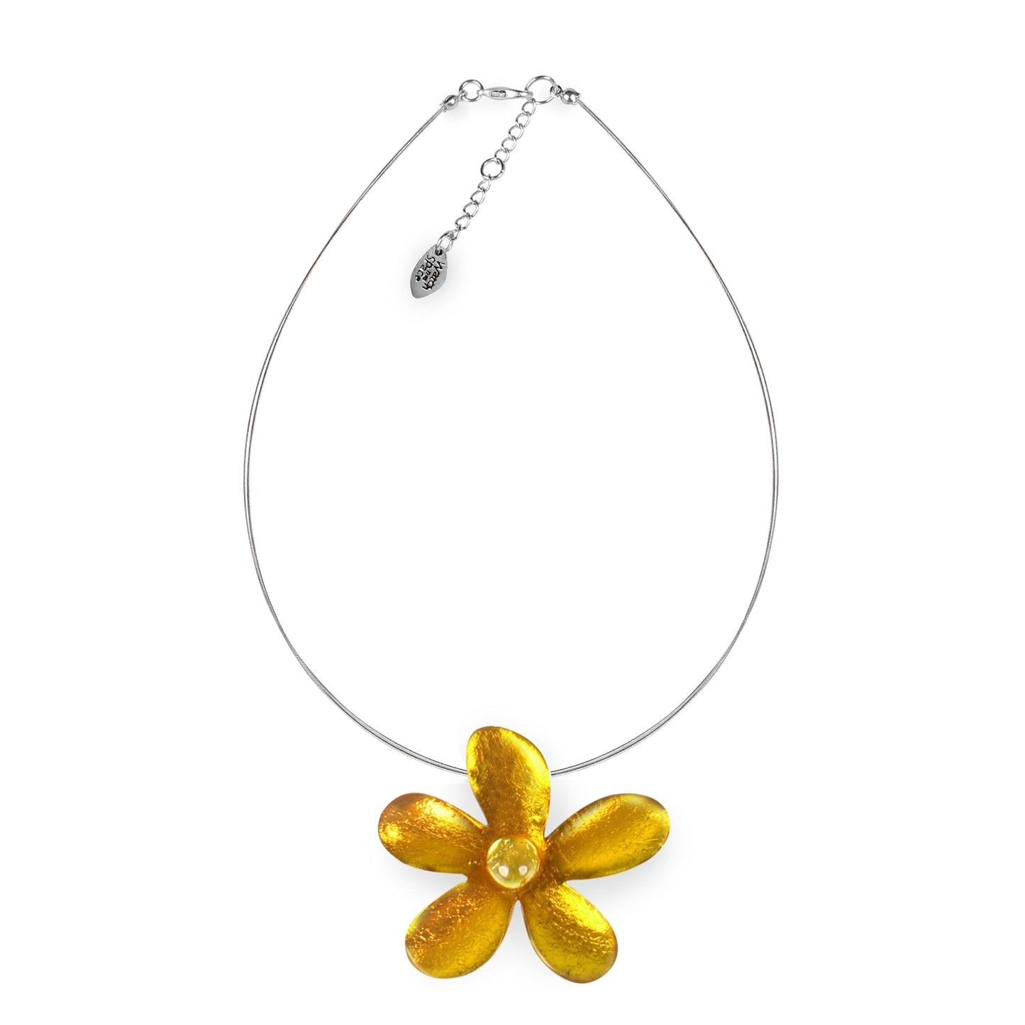 Palomino Flower Shiny Large Pendant | The Jewellery Stop