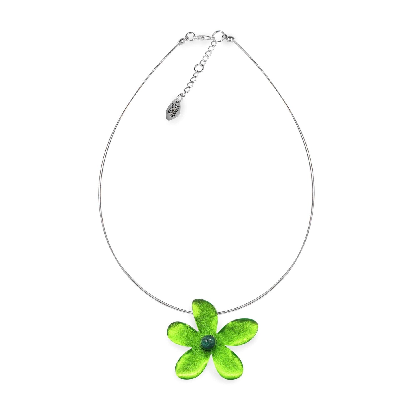 Lime Flower Shiny Small Pendant | The Jewellery Stop