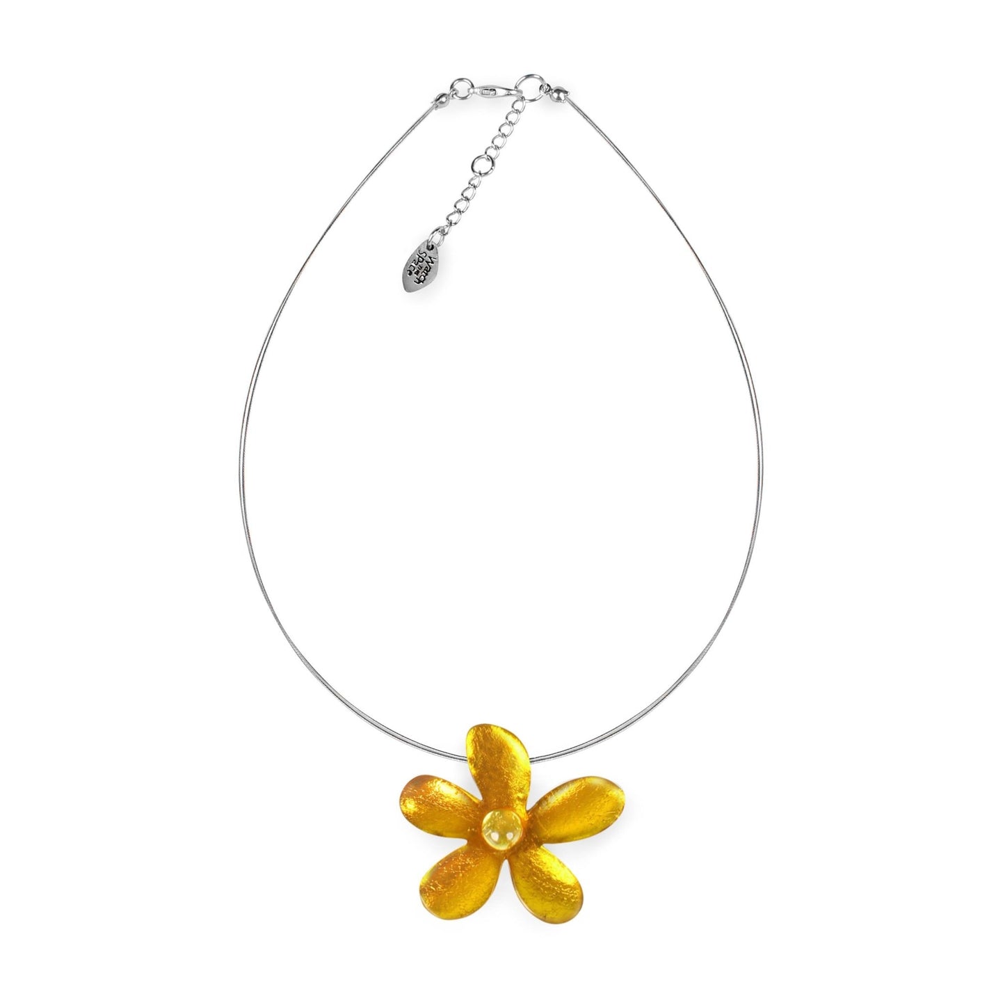 Palomino Flower Shiny Small Pendant | The Jewellery Stop