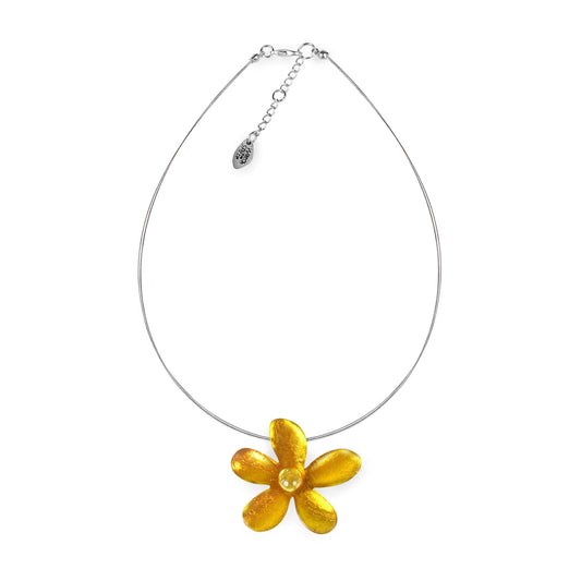 Palomino Flower Shiny Small Pendant | The Jewellery Stop
