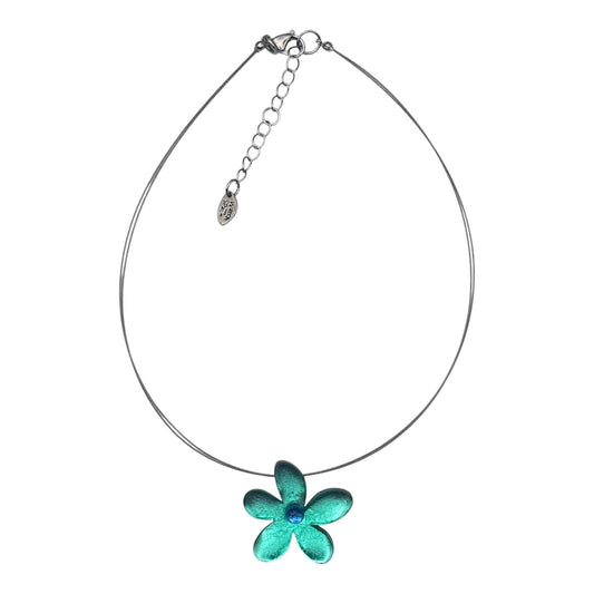 Mint Flower Shiny Small Pendant | The Jewellery Stop