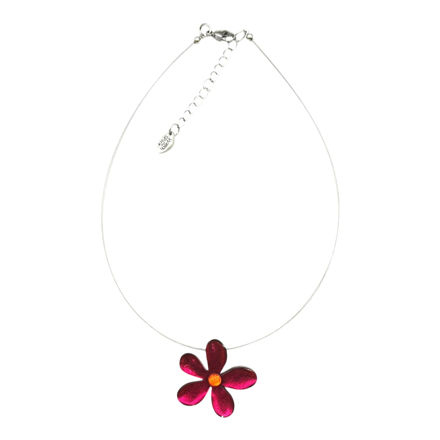 Tropical Flower Shiny Small Pendant | The Jewellery Stop