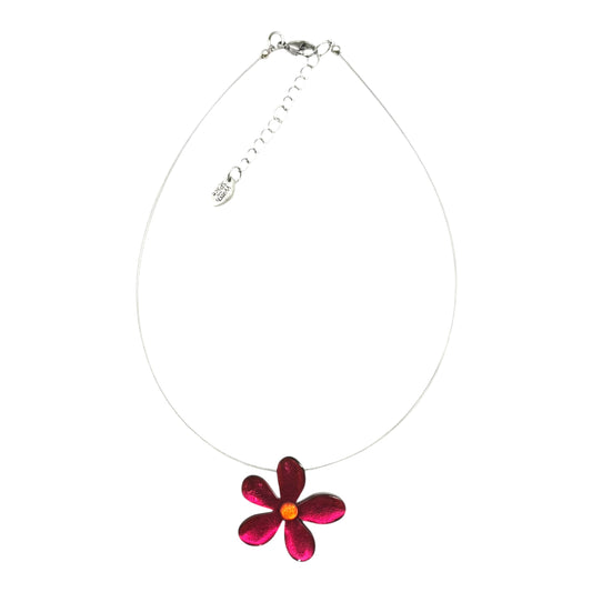 Tropical Flower Shiny Small Pendant | The Jewellery Stop