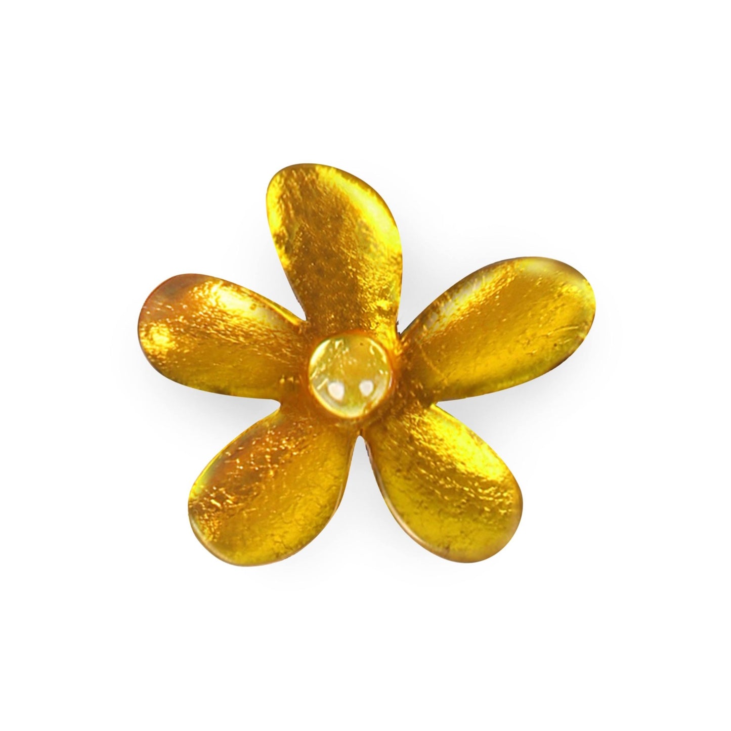 Palomino Flower Shiny Brooch | The Jewellery Stop