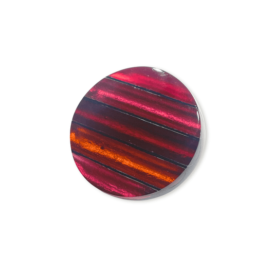 Maple Geometric Circles Shiny Brooch
