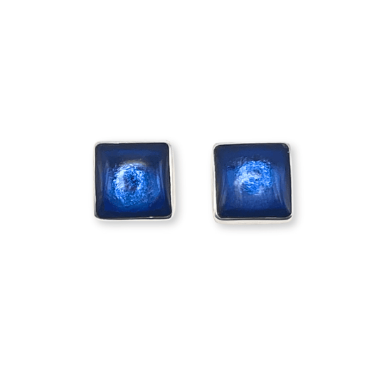 Atlantic Aluminium Squares Shiny Stud Earrings | The Jewellery Stop