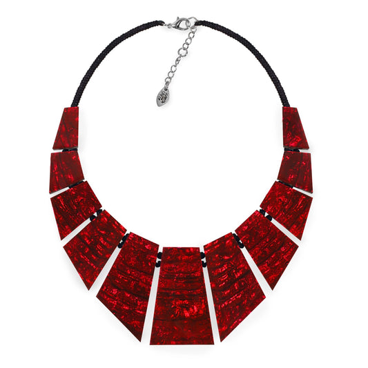 Red Aztec Pharaoh Necklace | The Jewellery Stop