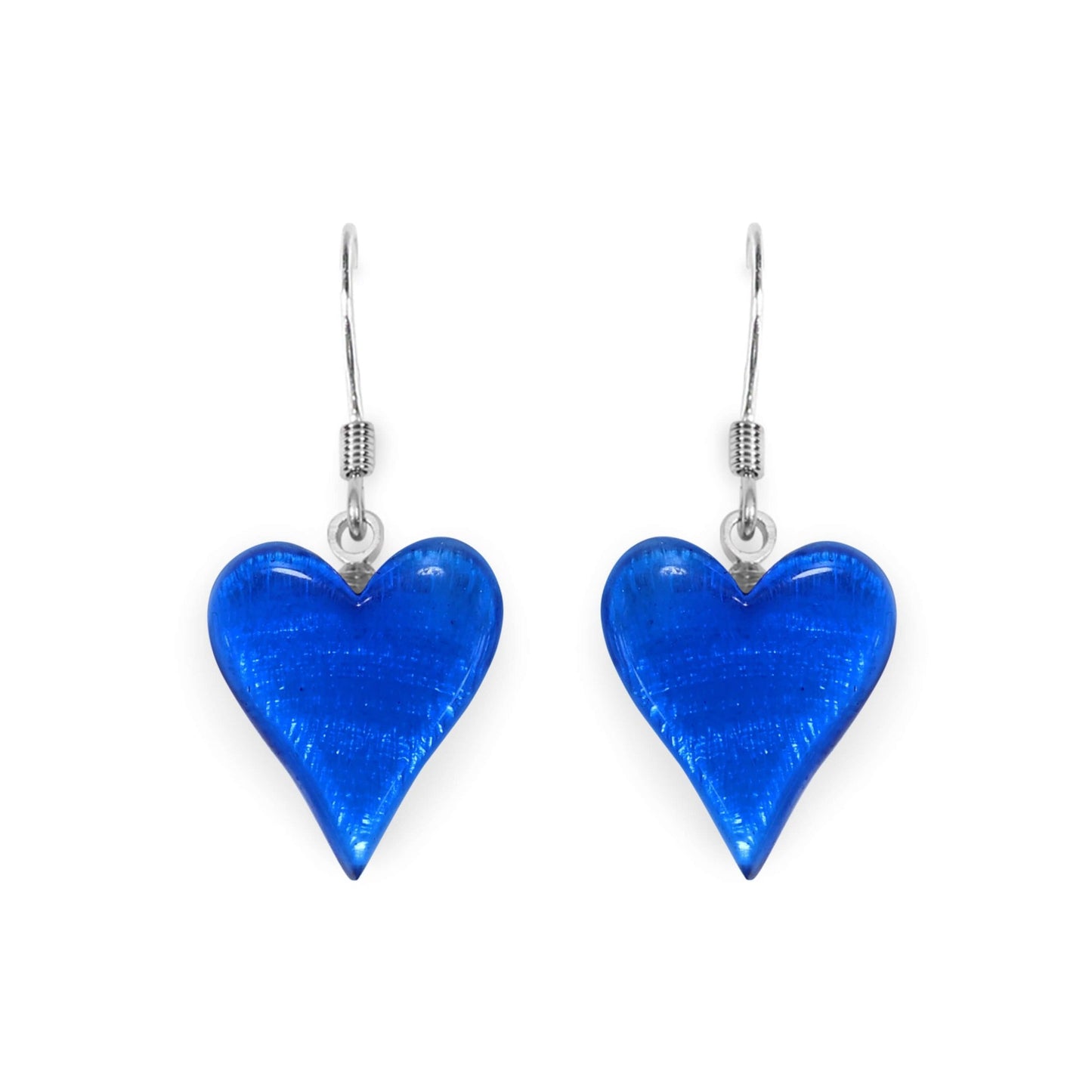 Azure Cupid Shiny Fish Hook Earrings | The Jewellery Stop