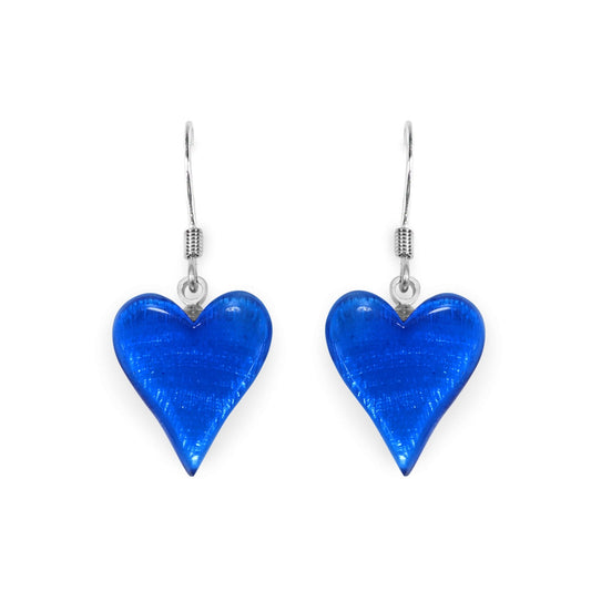 Azure Cupid Shiny Fish Hook Earrings | The Jewellery Stop