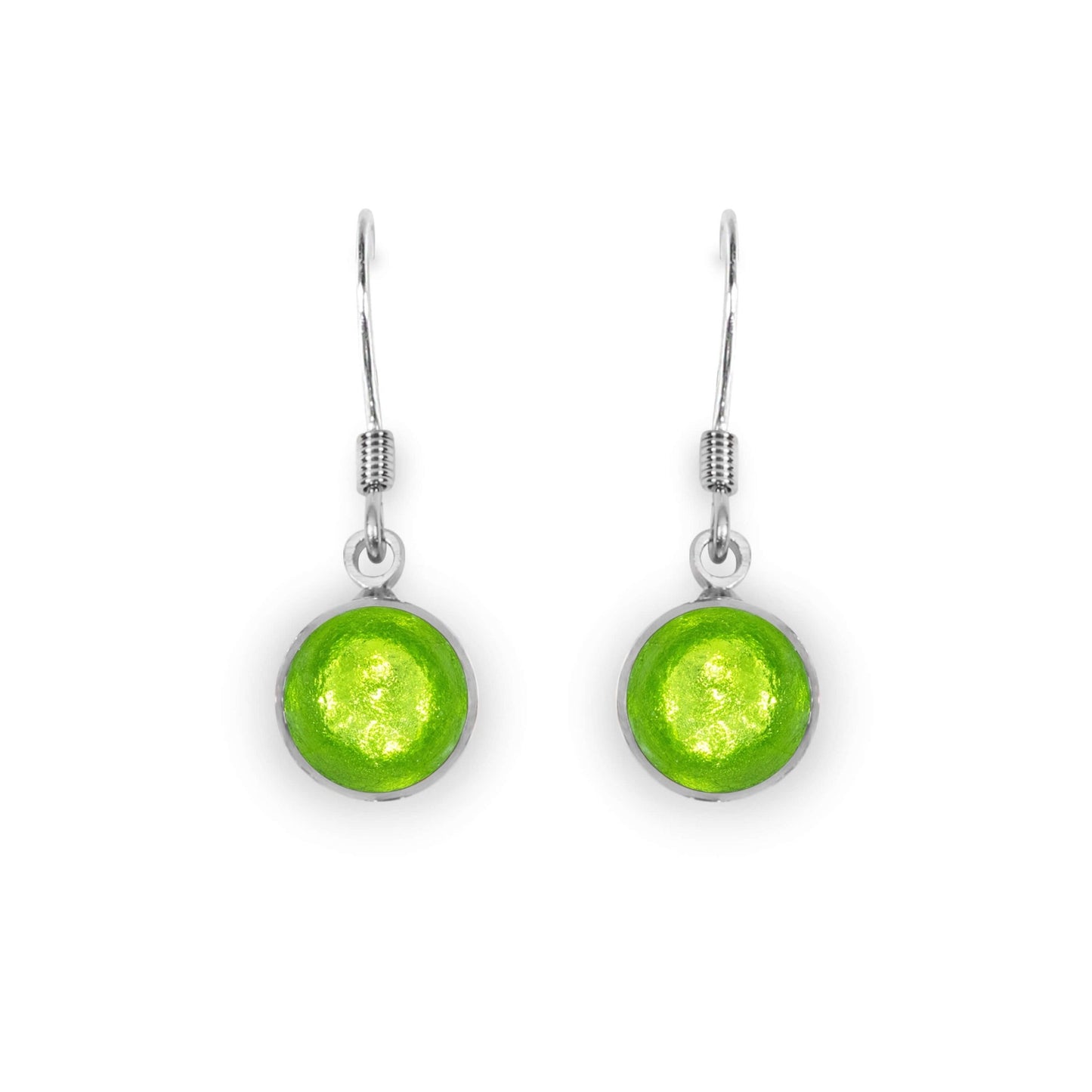 Zest Aluminium Circles Shiny Fish Hook Earrings | The Jewellery Stop