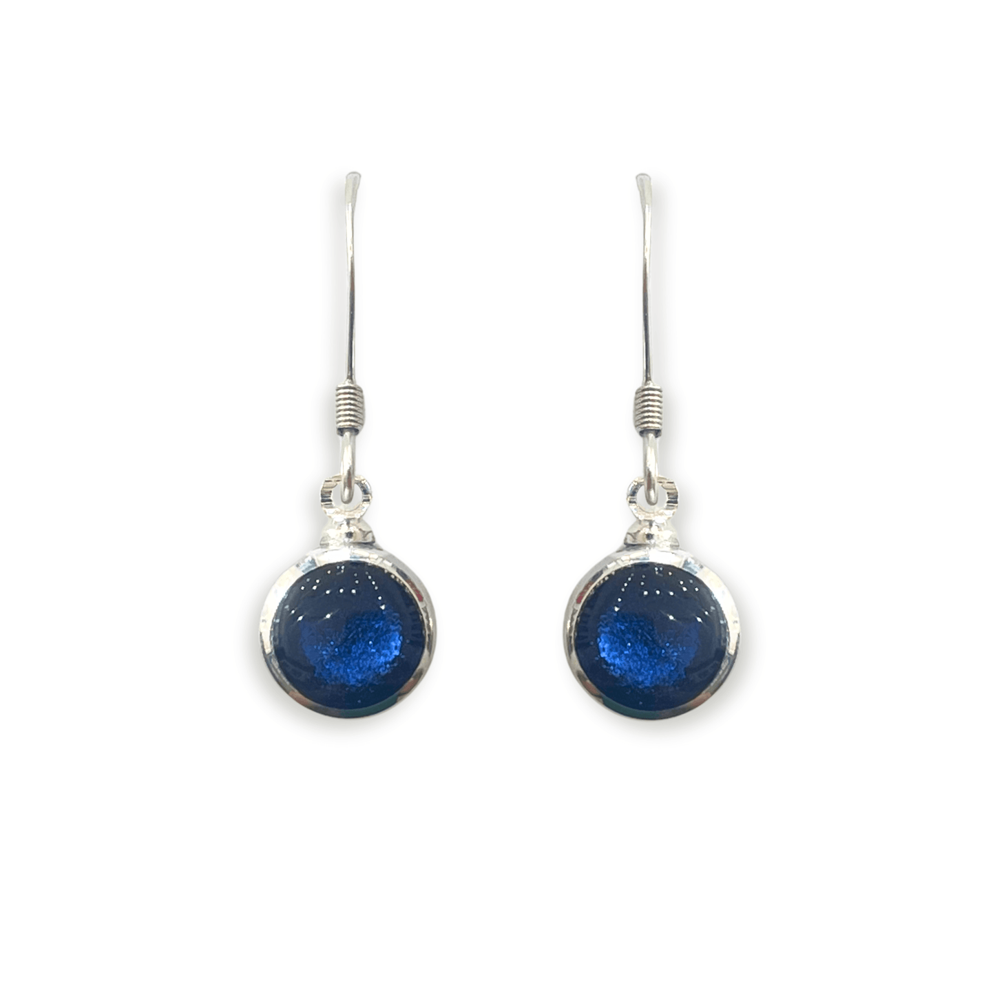 Atlantic Aluminium Circles Shiny Fish Hook Earrings