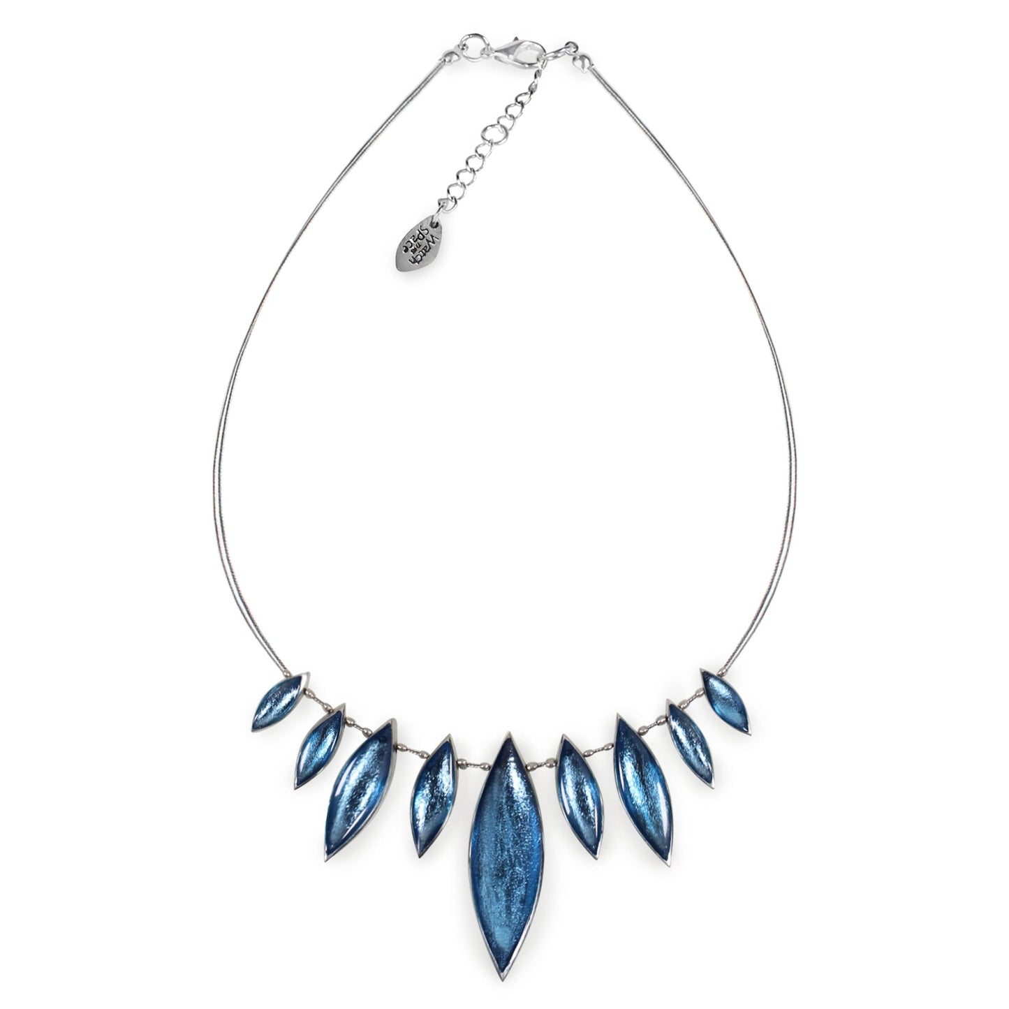 Arctic Pewter Petals Necklace | The Jewellery Stop