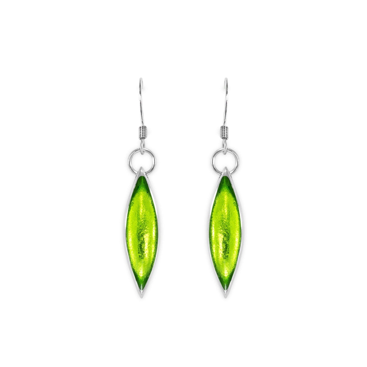 Zest Pewter Petals Large Fish Hook Earrings | The Jewellery Stop