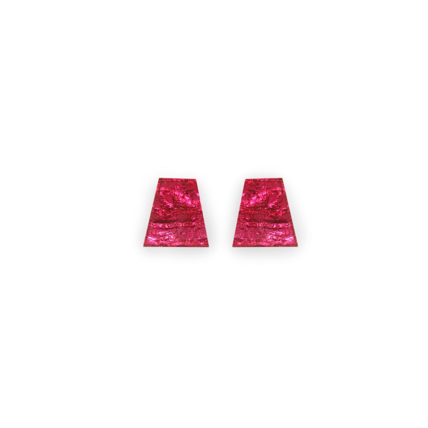 Pink Aztec Shiny Extra Large Stud Earrings | The Jewellery Stop