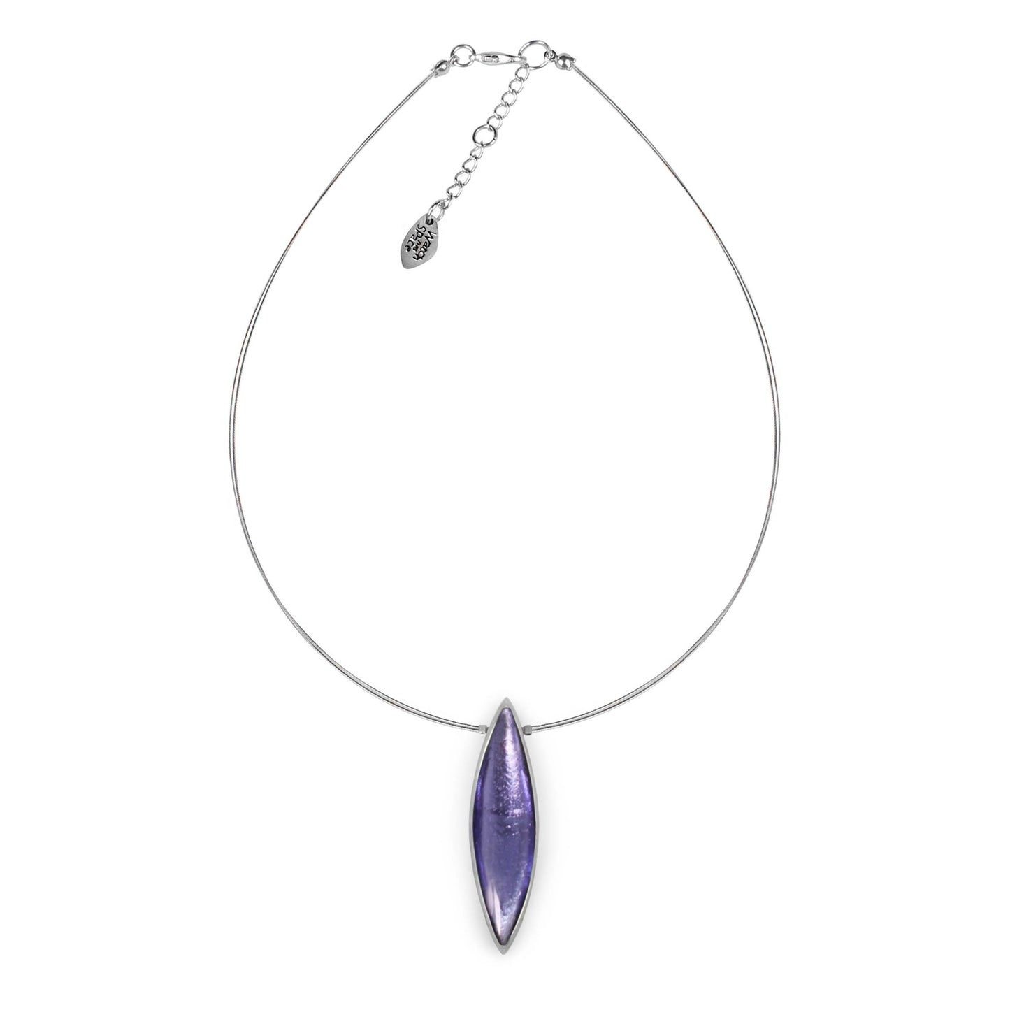 Lavender Pewter Petals Single Pendant | The Jewellery Stop