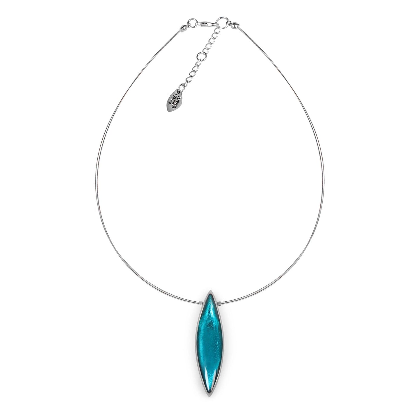 Teal Pewter Petals Single Pendant | The Jewellery Stop