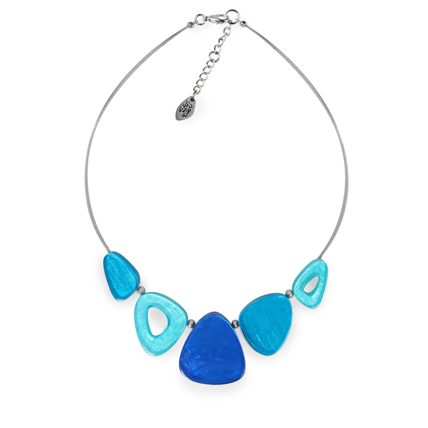 Turquoise Triangle Eclectic Shiny Necklace | The Jewellery Stop