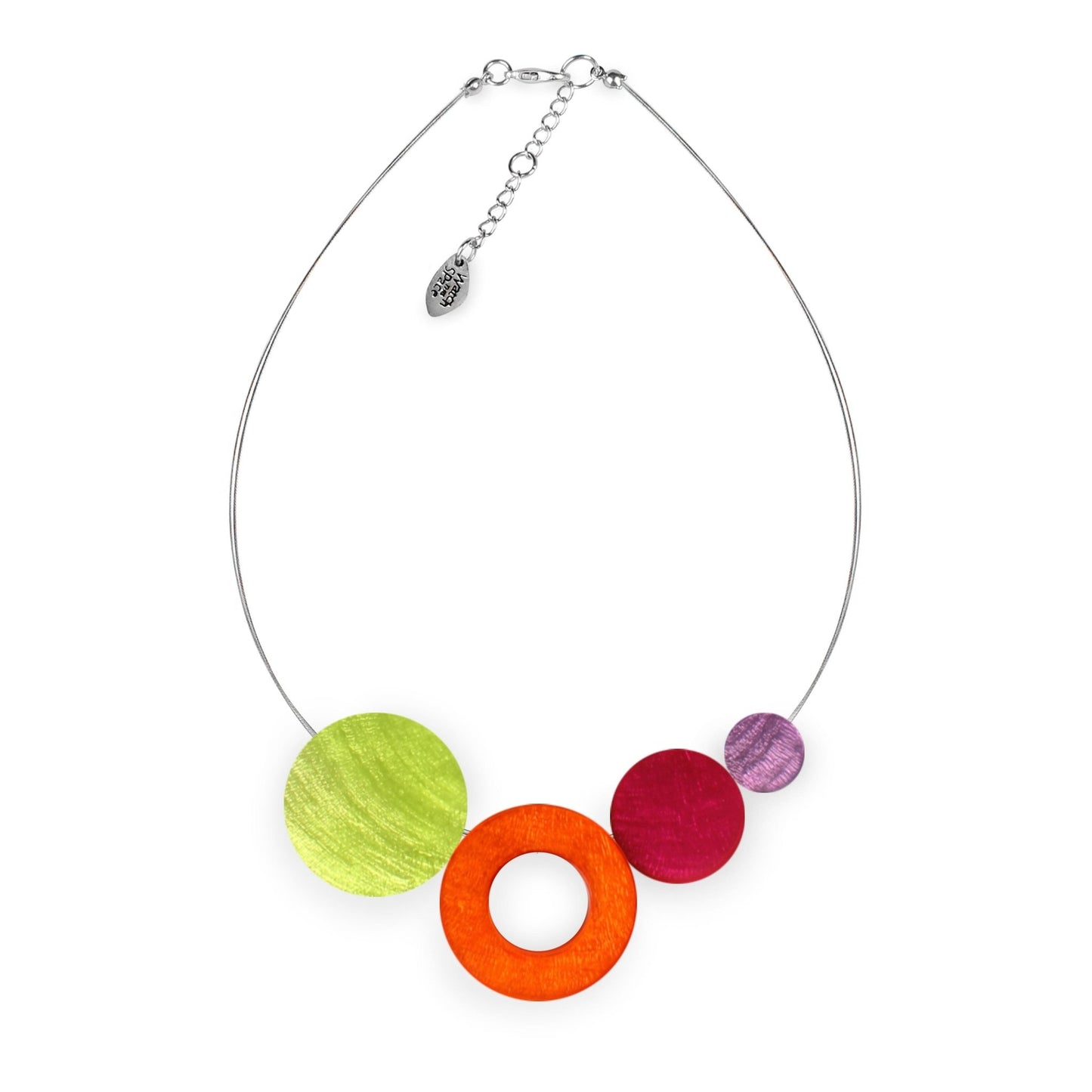 Sherbet Eclectic Shell Circles Shiny Necklace | The Jewellery Stop