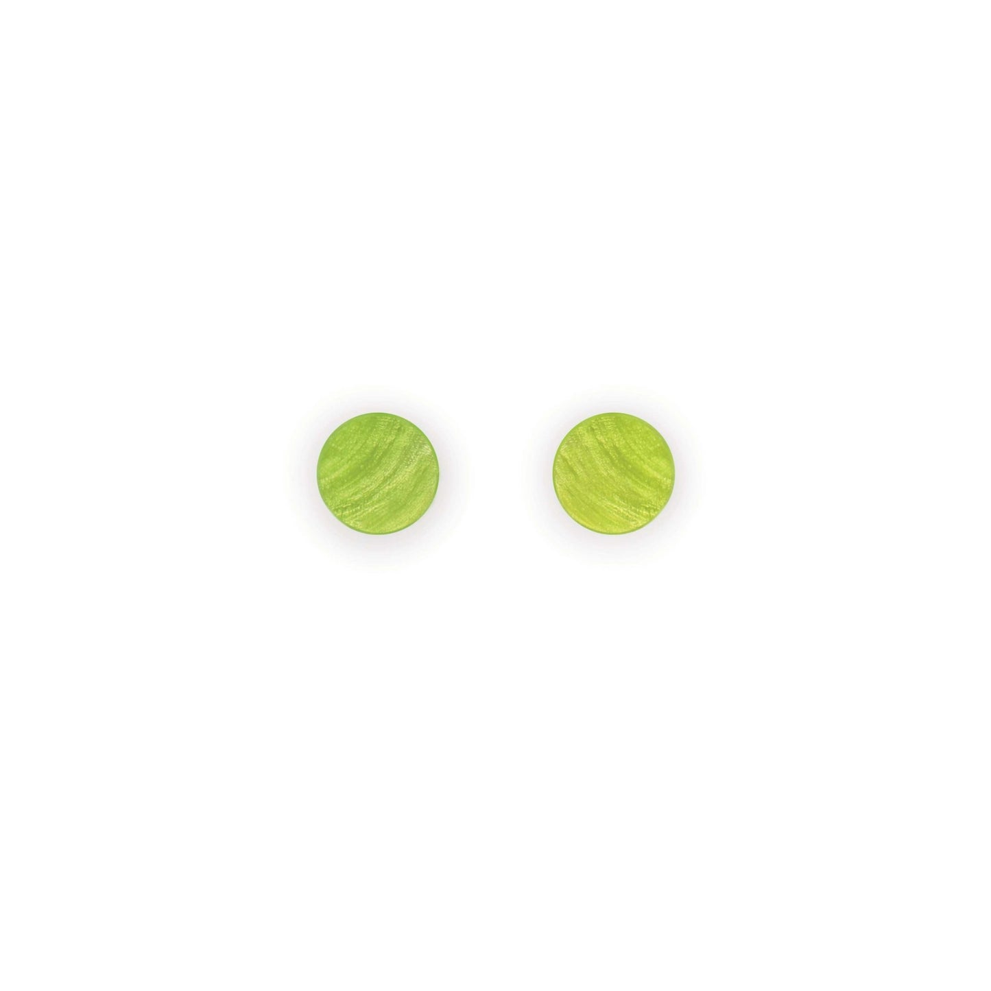 Nessie Eclectic Shell Circles Shiny Stud Earrings | The Jewellery Stop