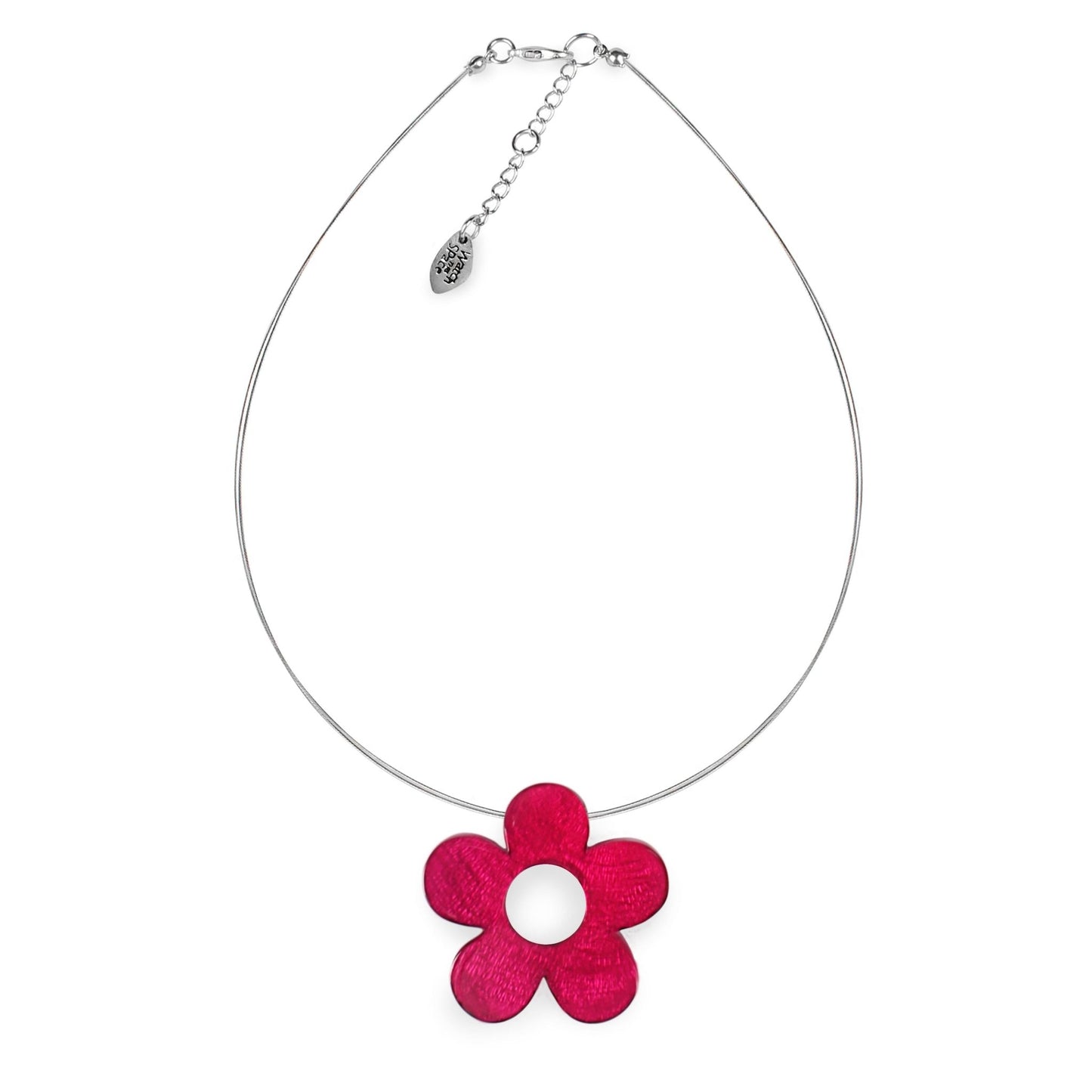 Pink Donut Shell Flower Shiny Pendant | The Jewellery Stop