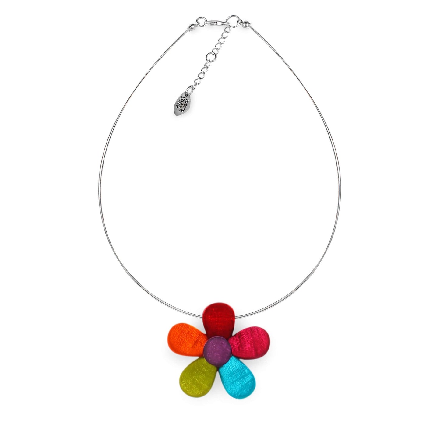 Rainbow Shell Flower Shiny Pendant | The Jewellery Stop