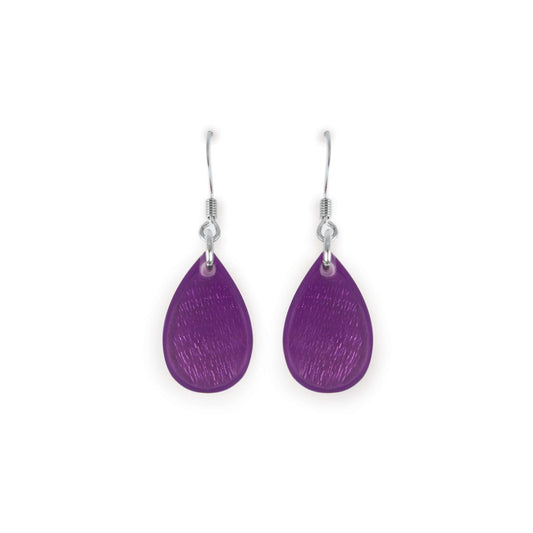 Peacock Shell Flower Shiny Fish Hook Earrings | The Jewellery Stop