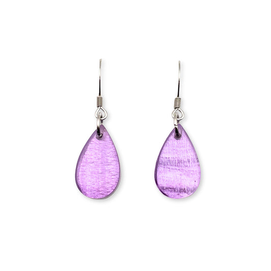 Nessie Shell Flower Shiny Fish Hook Earrings