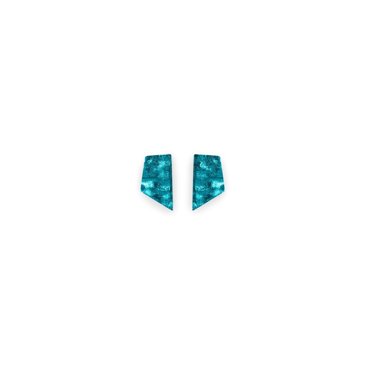 Teal Aztec Pharaoh Stud Earrings | The Jewellery Stop