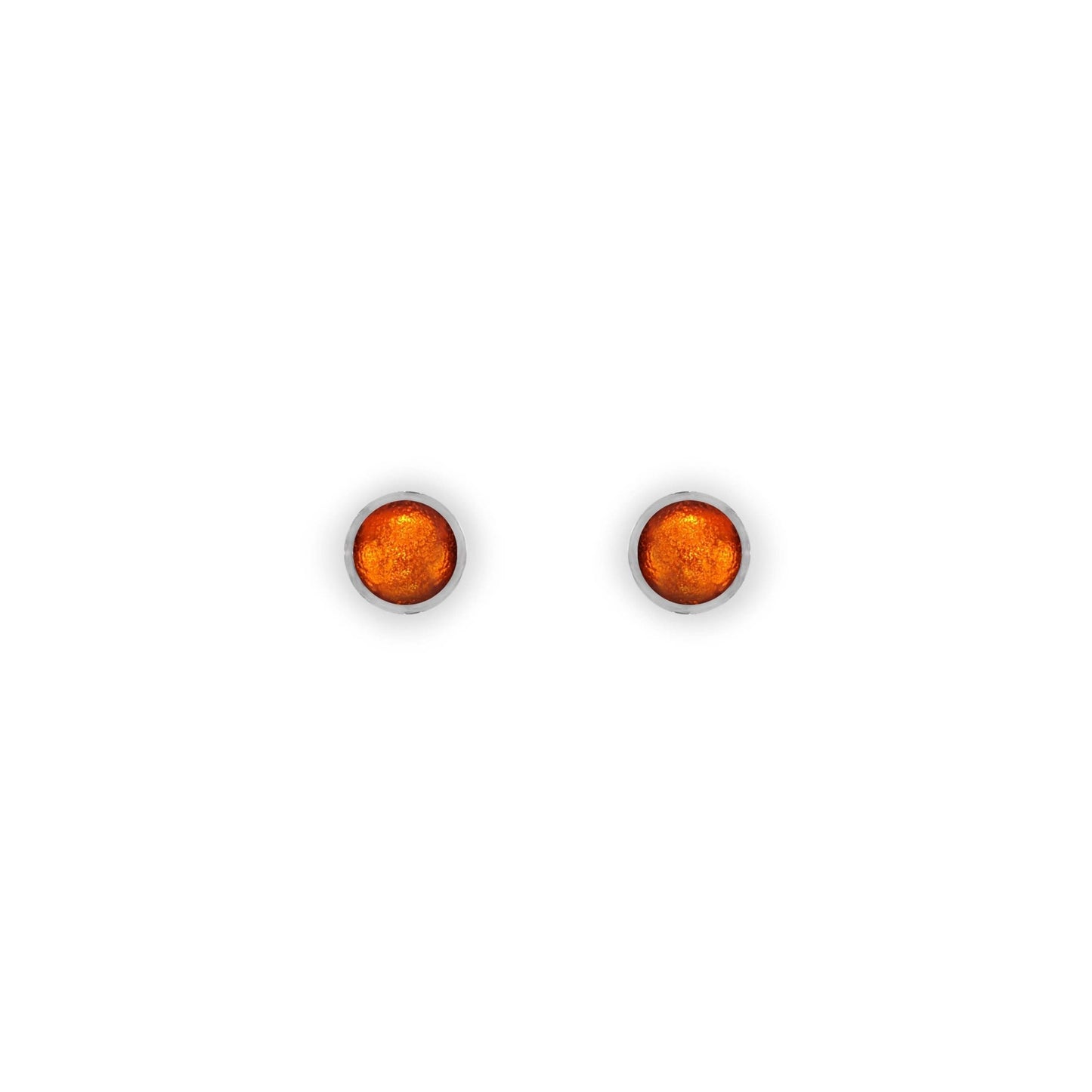 Chilli Aluminium Circles Shiny Mini Stud Earrings | The Jewellery Stop