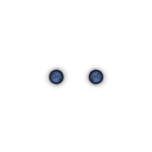 Pacific Aluminium Circles Shiny Mini Stud Earrings | The Jewellery Stop