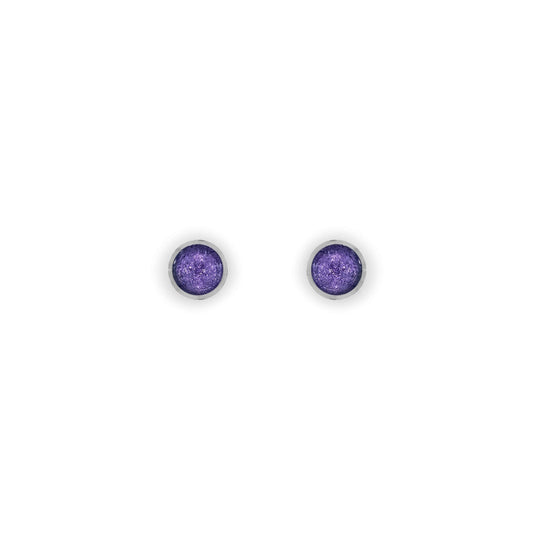 Sherbet Aluminium Circles Shiny Mini Stud Earrings | The Jewellery Stop
