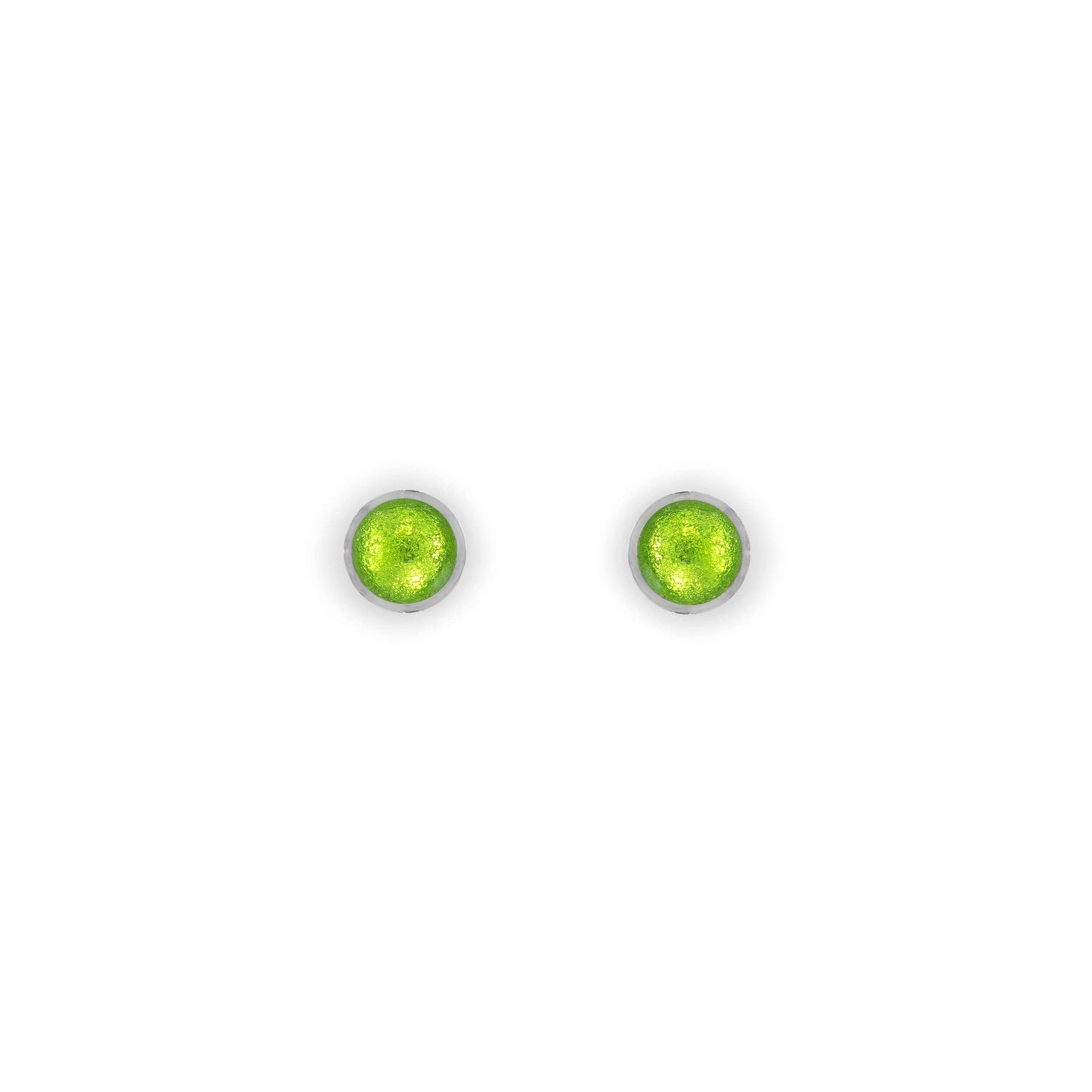 Zest Aluminium Circles Shiny Mini Stud Earrings | The Jewellery Stop