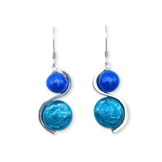 Riviera Bubble Shiny Fish Hook Earrings