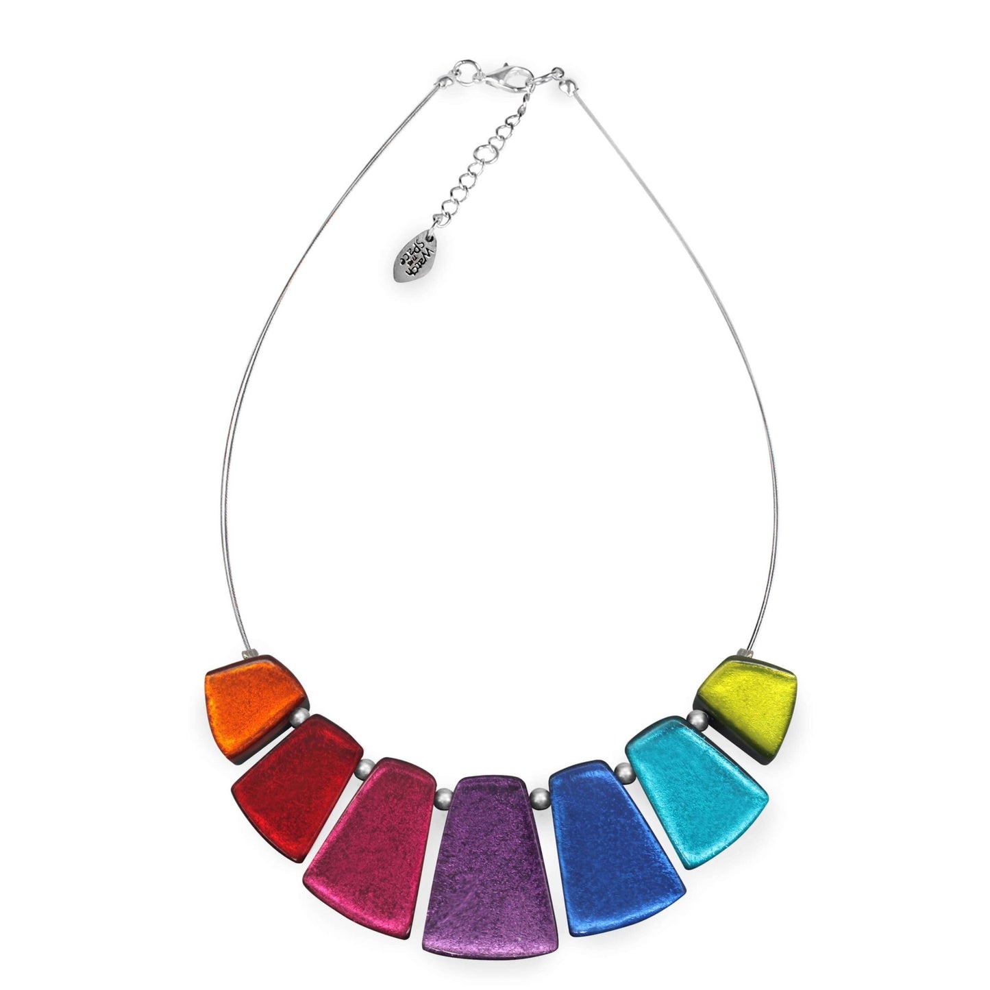 Rainbow Empress Silverleaf Shiny Necklace | The Jewellery Stop