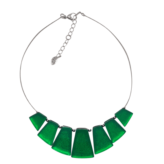 Emerald Empress Silverleaf Shiny Necklace | The Jewellery Stop