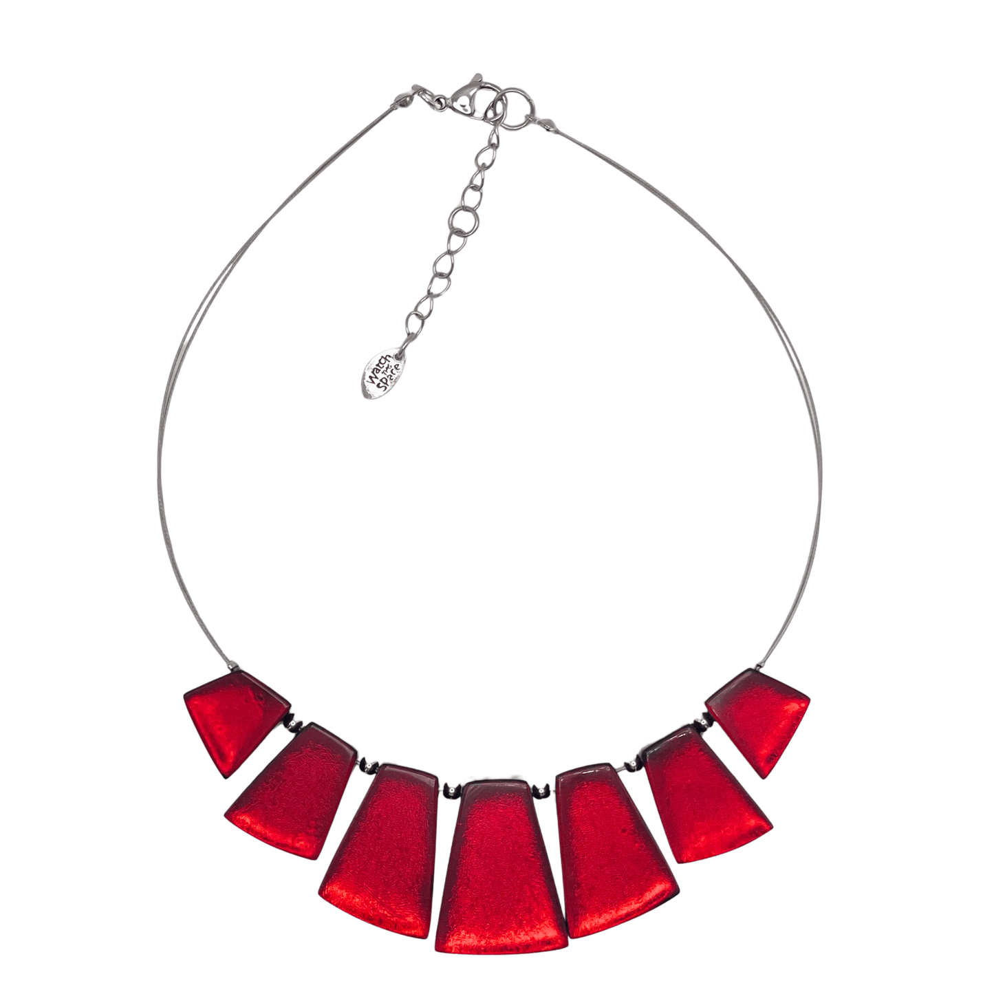 Red Empress Silverleaf Shiny Necklace | The Jewellery Stop