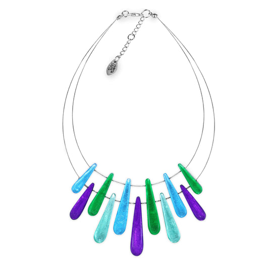 Aurora Teardrop Shiny Necklace