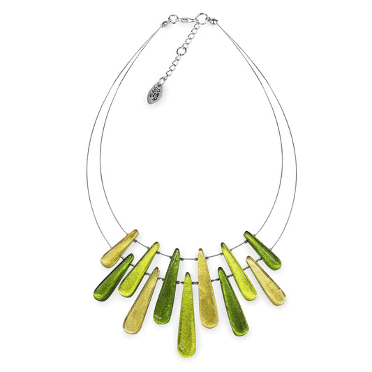 Citrus Teardrop Shiny Necklace