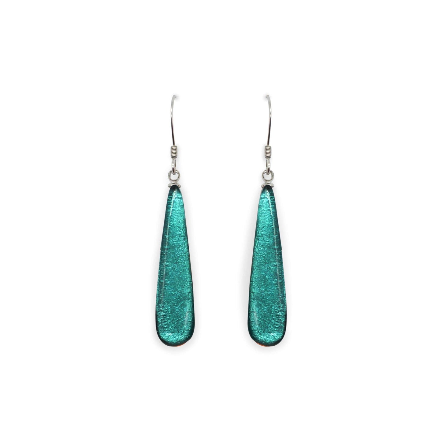 Morocco Teardrop Shiny Fish Hook Earrings | The Jewellery Stop