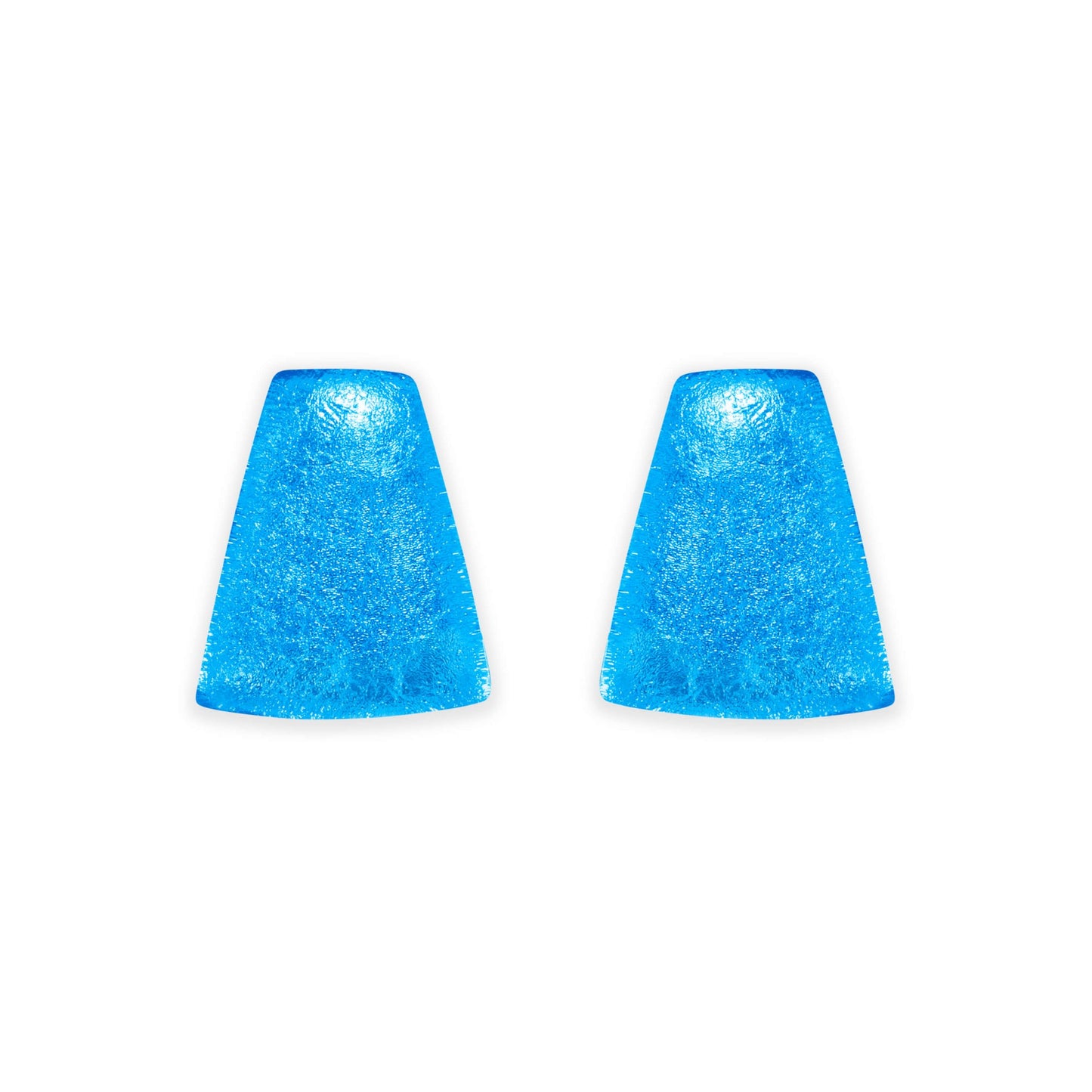 Aurora Empress Silverleaf Shiny Stud Earrings | The Jewellery Stop