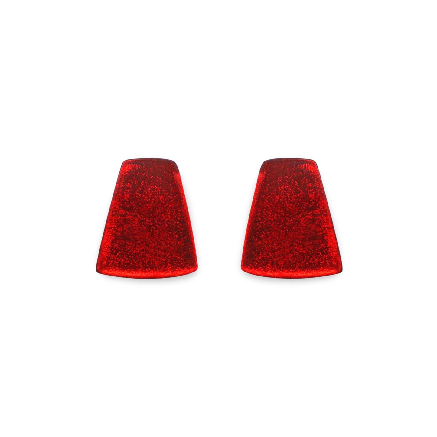 Chilli Empress Silverleaf Shiny Stud Earrings | The Jewellery Stop