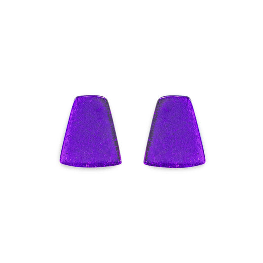 Peacock Empress Silverleaf Shiny Stud Earrings | The Jewellery Stop