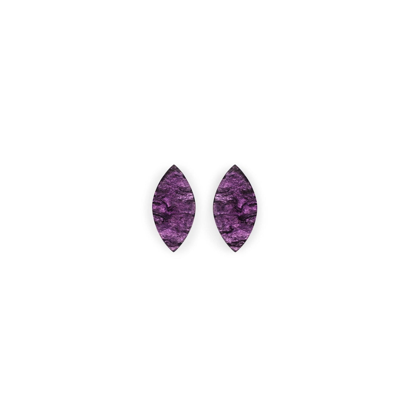 Sweetpea Aztec Leaf Shiny Stud Earrings | The Jewellery Stop