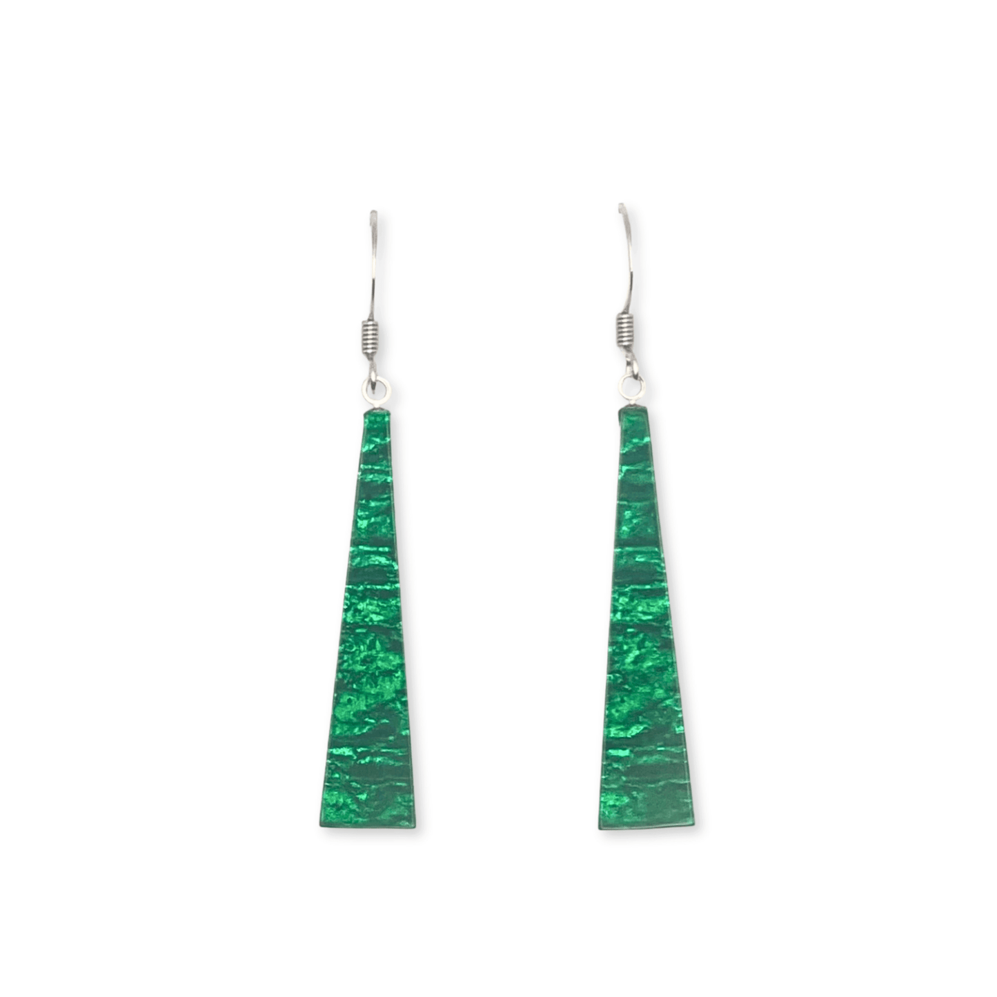 Emerald Edna Fish Hook Earrings | The Jewellery Stop